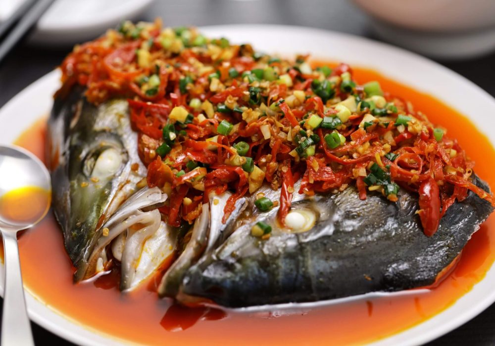 Zhangjiajie Steamed Fish Head with Chopped Chili